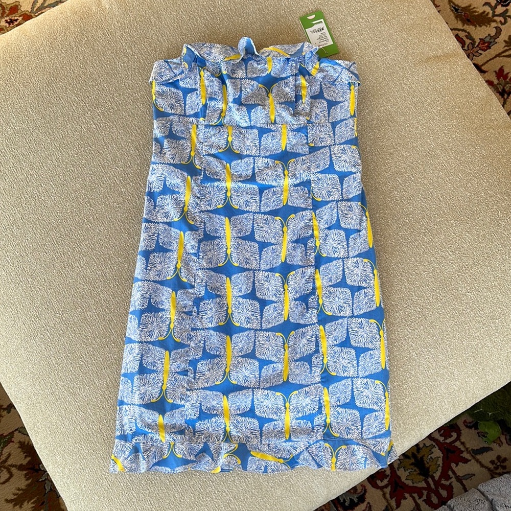 Lilly Pulitzer, strapless multi-colored dress, size 6, NWT